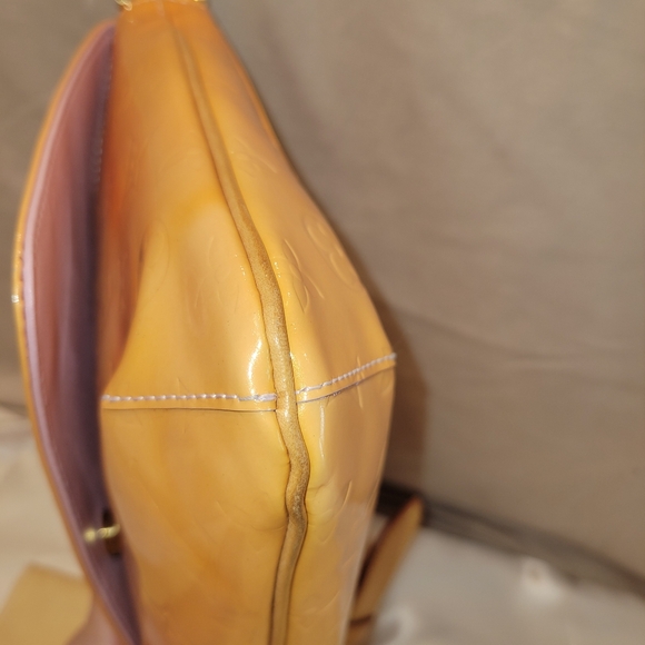 VGUC Louis Vuitton LV Monogram Vernis Thompson Street Shoulder Bag Yellow - Picture 7 of 12